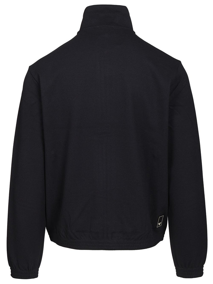 Emporio Armani Zip Up Sweatshirt Sweatshirts - Blue | fb2e6ed83ea6d1f748df81ebdc34cbfe9ae898d9