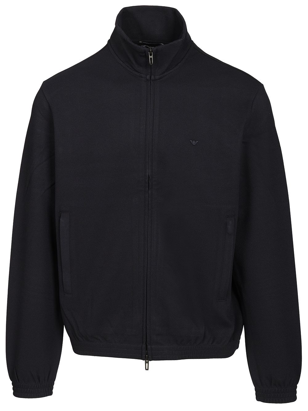 Emporio Armani Zip Up Sweatshirt Sweatshirts - Blue | 12d9ff0d01022ce93e740defd01d5df093c5cf21