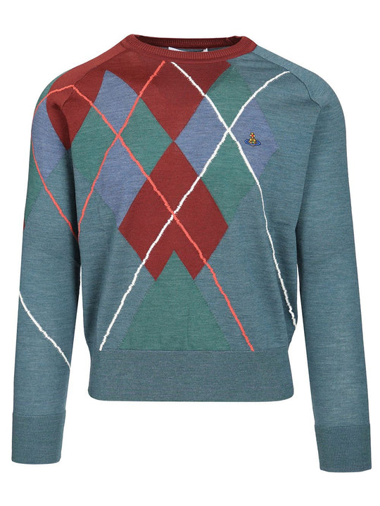 Argyle Jumper Knitwear Multicolor