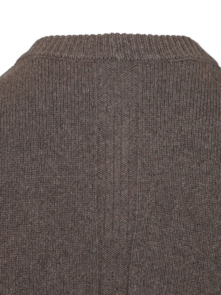 Rick Owens Crew Neck Sweater Knitwear - Beige | 0444833b6043f78ac1a45445cea3fc6039b99224