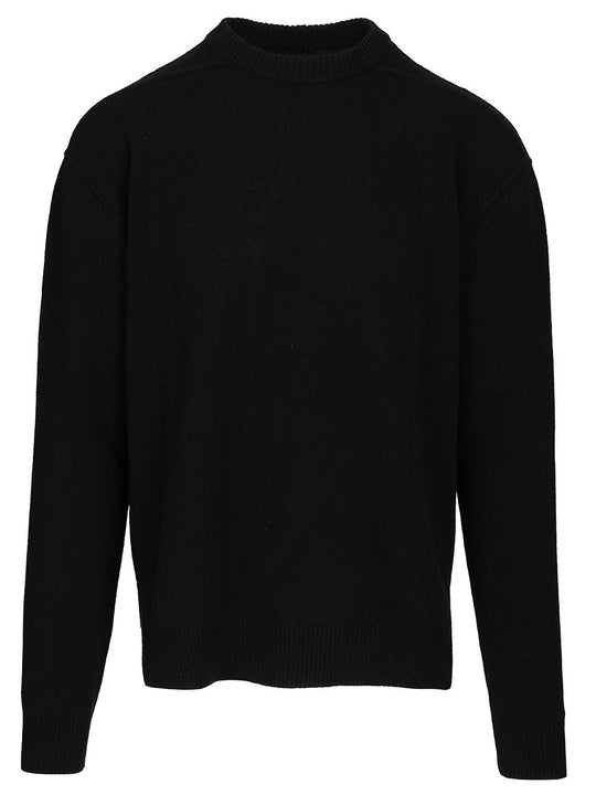 Crew Neck Sweater Knitwear Black