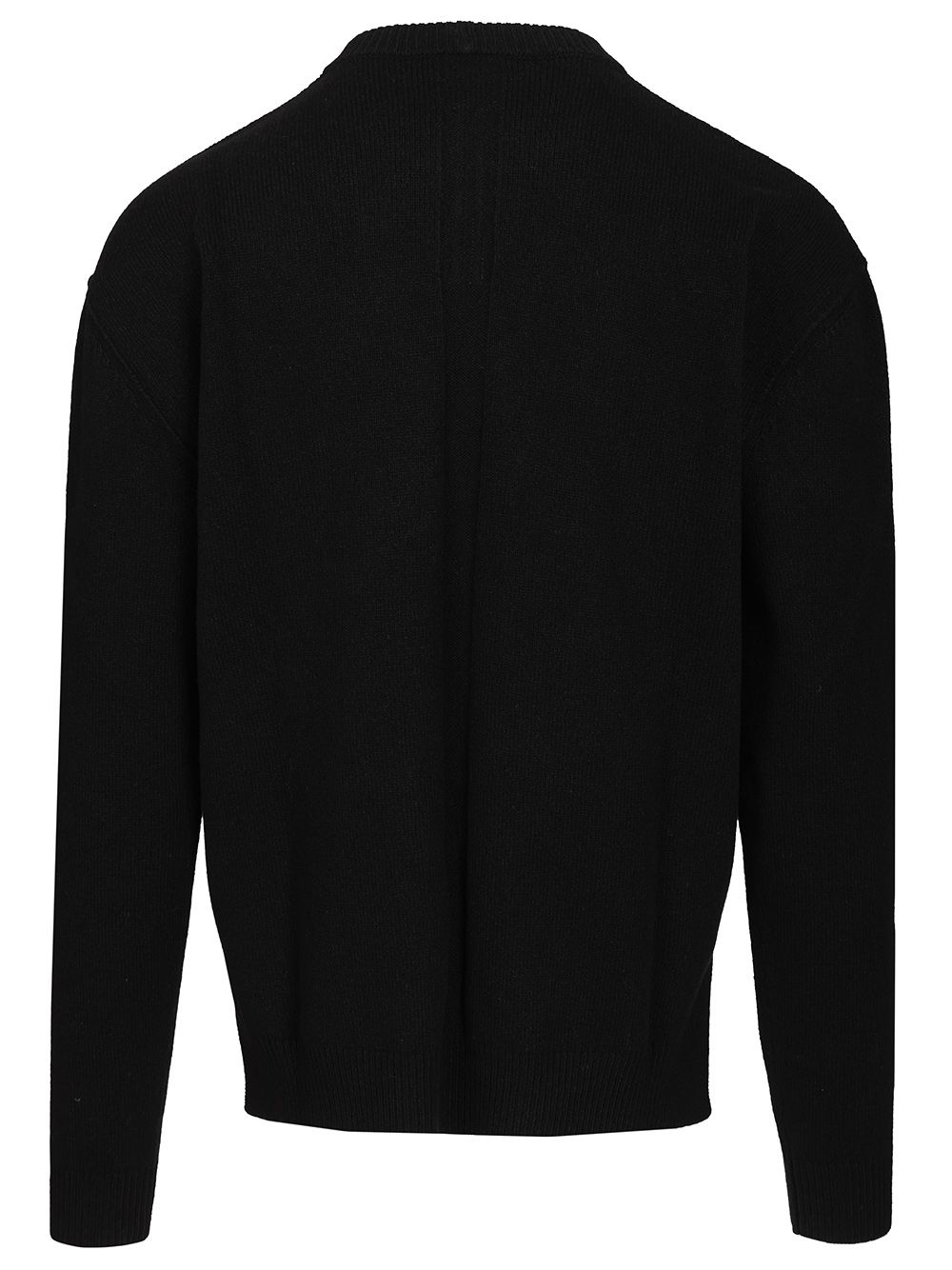 Rick Owens Crew Neck Sweater Knitwear - Black | 1e1a832471b89fc2107f5c5d018d56c97ee7fc9d
