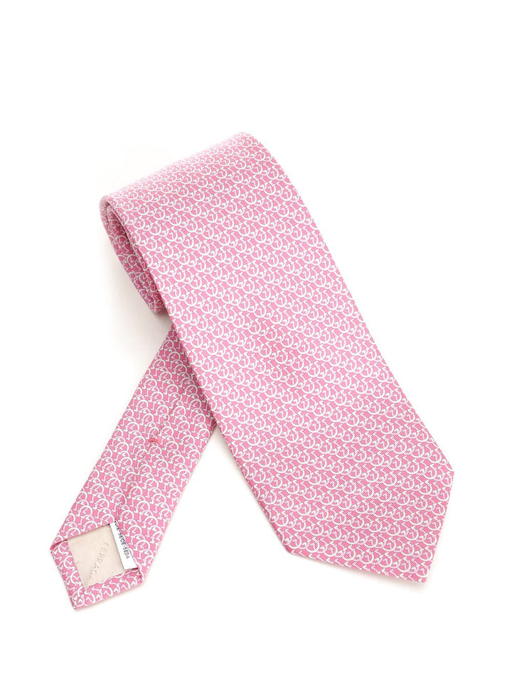 Ferragamo Silk Tie Ties And Bow Ties - Rose | 01bd109bebcd06bf754da11fd5f73b0c82225b49