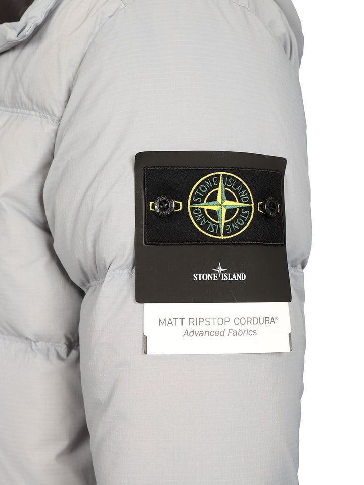 Stone Island Down Jacket In 6.6 Ripstop Nylon Cordura® Coats - Grey | d2fbe8edcc69c768c3e038e23f4bb06958e0634c