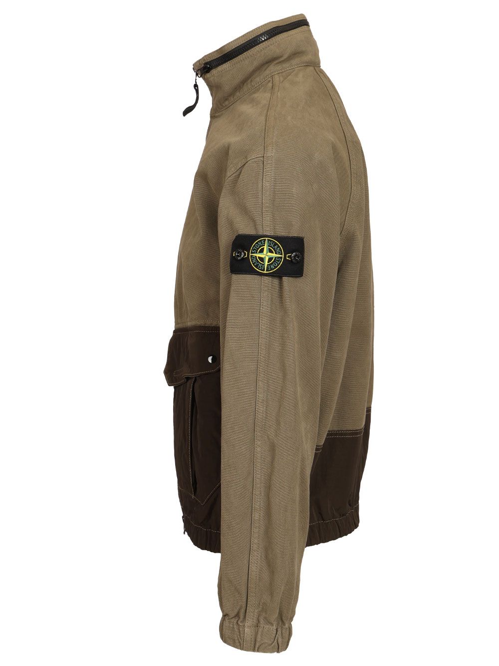 Stone Island Organic Panama Cotton + Nylon, Garment Dyed Jackets - Green | bb6c097886e6e9af15540b08ca690a9c895210fd