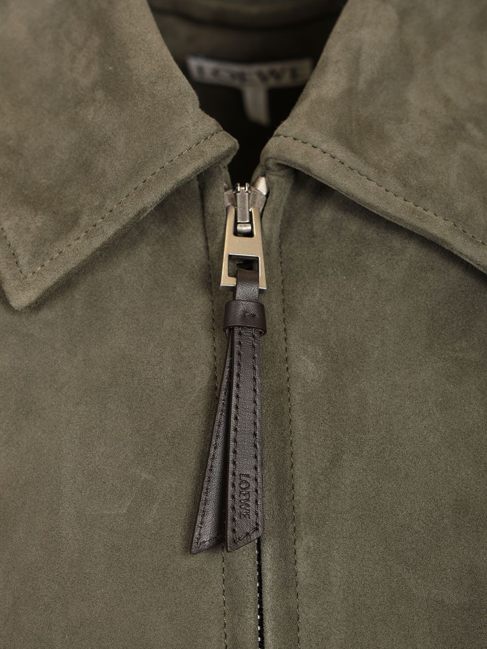 Loewe Lightweight Suede Lambskin Jacket Jackets - Green | 2b339fce9dbc0579908e556d4191917efedcb91e