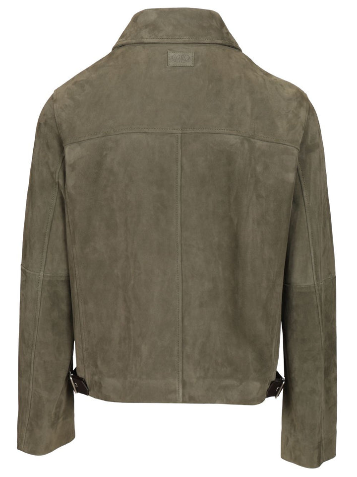 Loewe Zip-Up Jacket Jackets - Green | 5e1dde44f6ad700f73a6c65d410026d9cfc08eb6