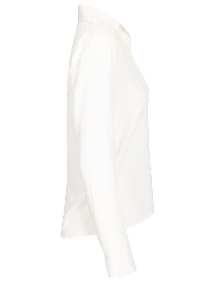 Al Duca D'Aosta Long-Sleeved Tunic Tops - White | b3cbb1ce9dbd233f2023839428c911567e40e963