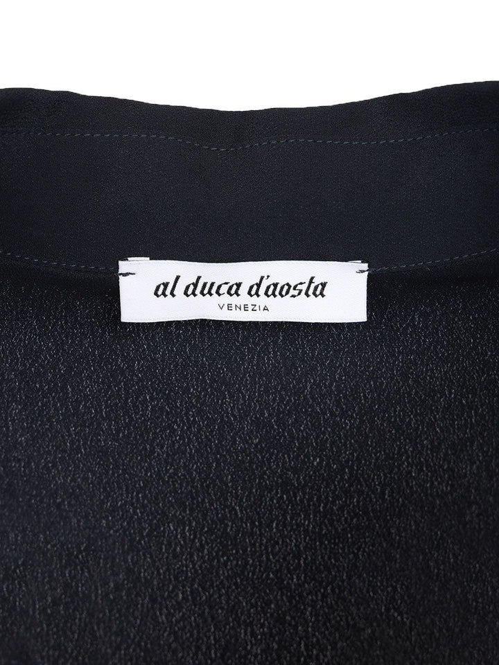 Al Duca D'Aosta Long-Sleeved Tunic Tops - Blue | b83862e80289a461016d9ce75e89ffbcb9aeefc5