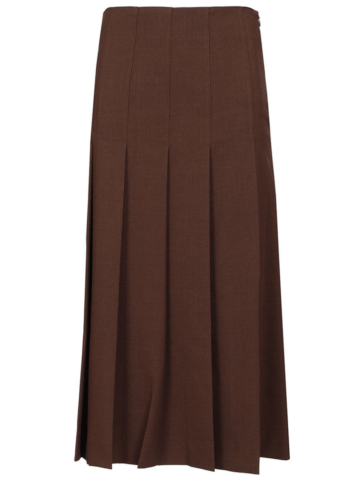 Al Duca D'Aosta Long Skirt Skirts - Brown | ec27115744a1f013dfebfd6c41188c105f363c12