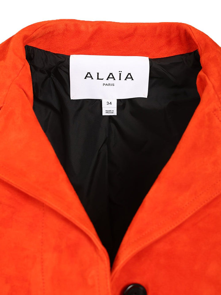 AlaÏA Trapeze Coat Coats - Red | 9f48cd45f7f9ba7d1752a9794efe3985b055fca0