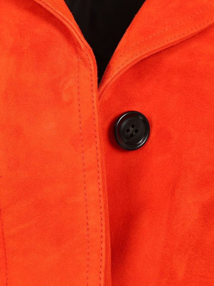 AlaÏA Trapeze Coat Coats - Red | ef7fe2f0becb6ab38466b49f4579a9c81ab410ec