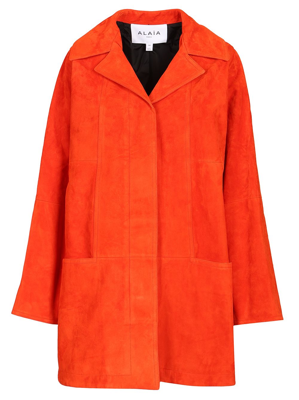 AlaÏA Trapeze Coat Coats - Red | 27218f098a928187e7b37eddb3eed64c5b62e0e5