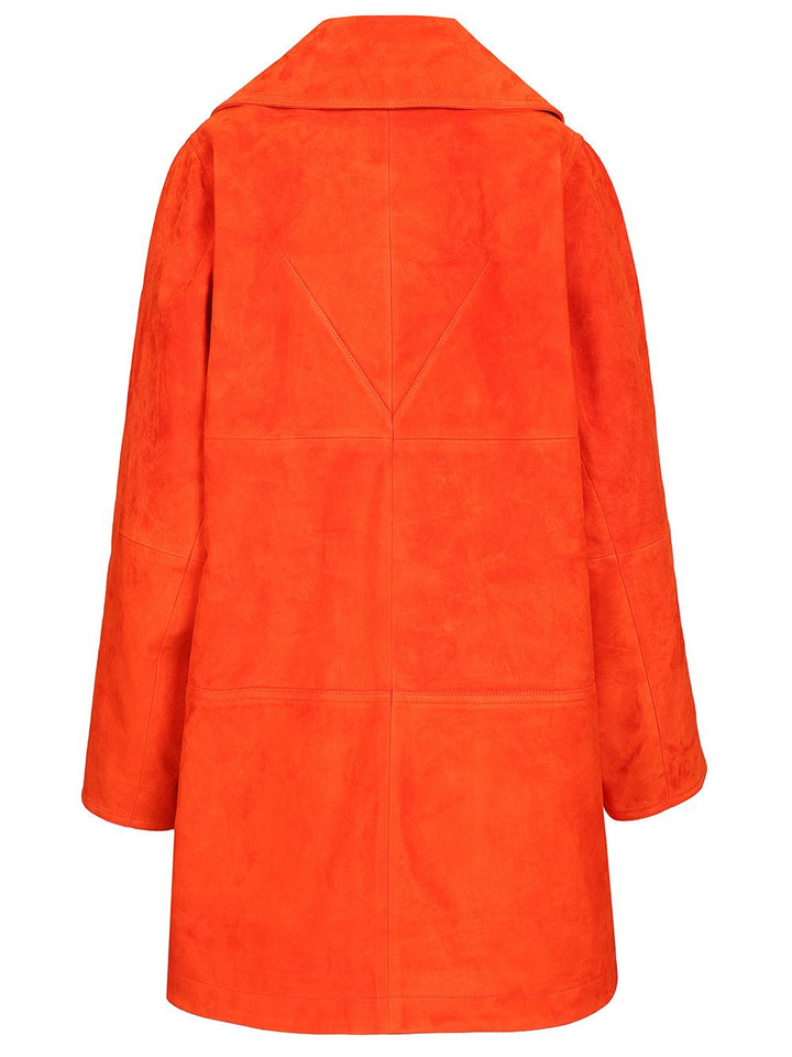 AlaÏA Trapeze Coat Coats - Red | e91e29f4f5f67596d8e9db3103b42d671c8b867d