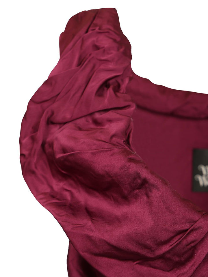 Vivienne Westwood Twisted Ginnie Dress Dresses - Bordeaux | 12d1818d1b95193e5b5016f37ca63180d0cb5cbb