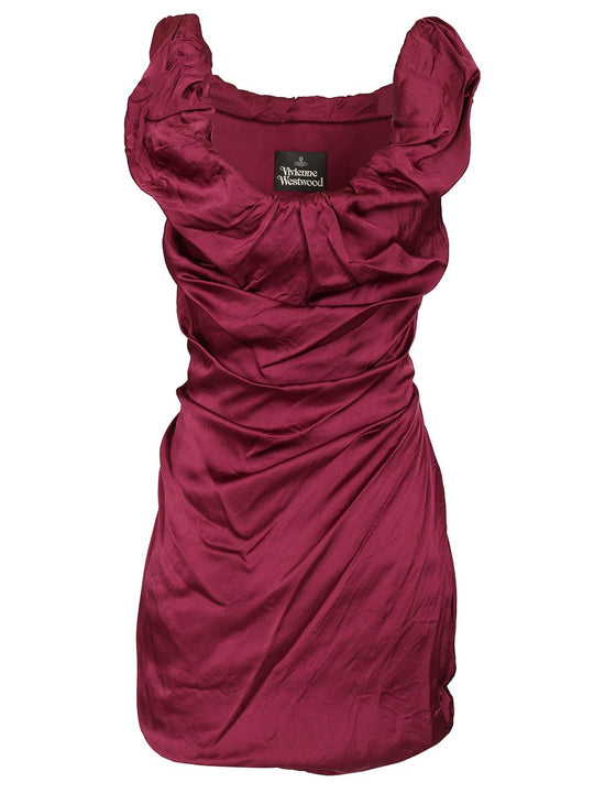 Twisted Ginnie Mini Dress Dresses Bordeaux