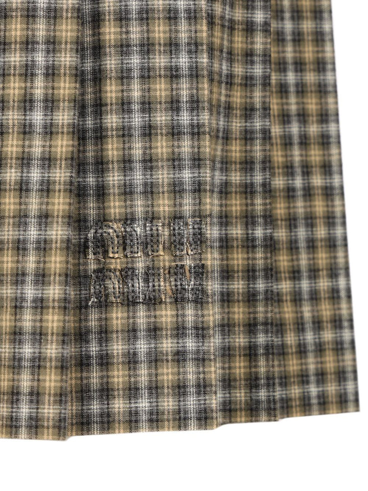 Miu Miu Tartan Miniskirt Skirts - Green | 226fe79dc089531226a993317f063c45ab8c0d7f