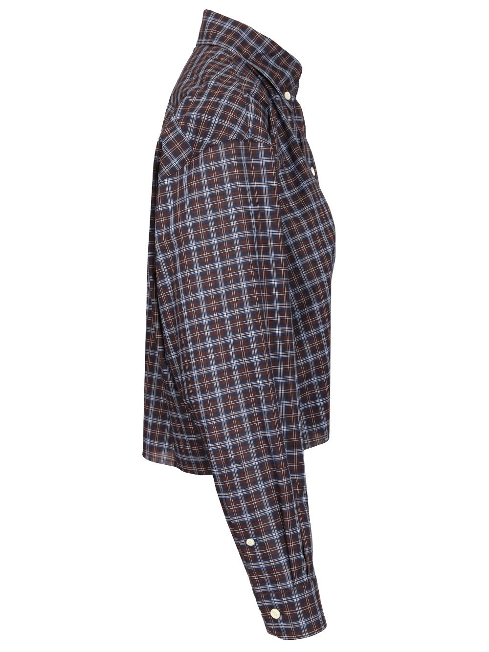 Miu Miu Tartan Shirt Shirts - Blue | de9a42c5e8713f917d7cb73d07ea68f7de5f7002