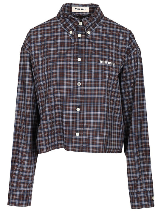 Tartan Shirt Shirts Blue
