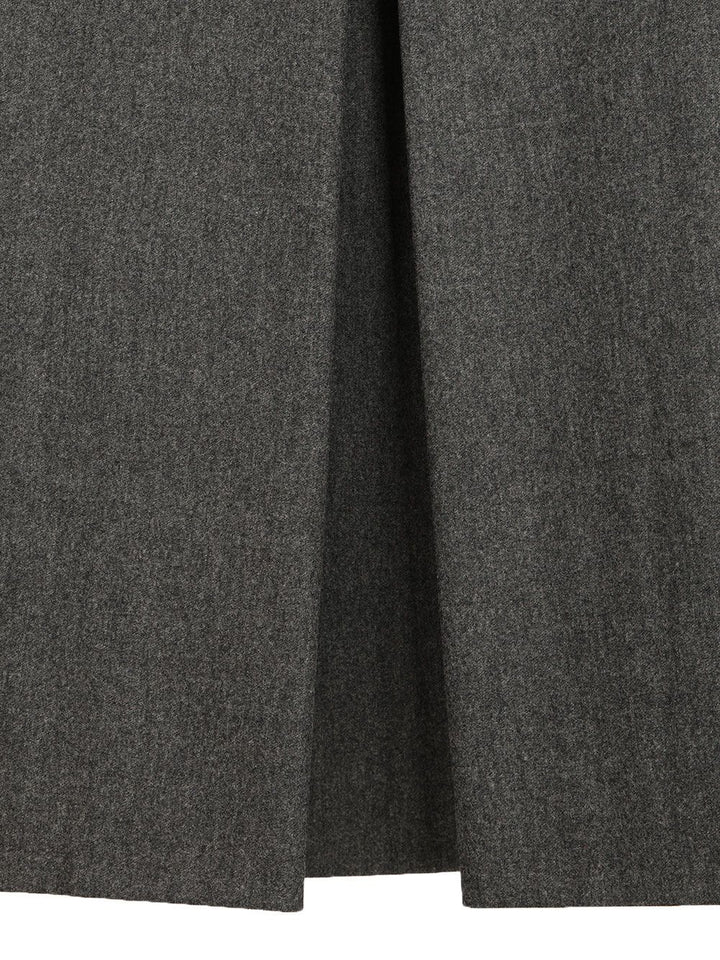 Emporio Armani Wool Midi Pleated Skirt Skirts - Grey | bce6954609418f1879a90c67985d6dbe13b3084b
