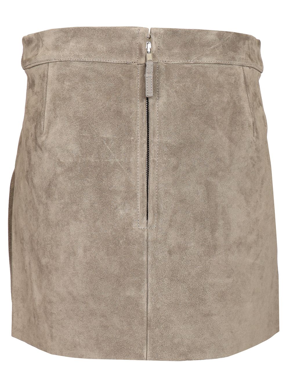 Rick Owens Fog Cutoff Mini Skirt Suede Skirts - Green | b5782ba12ea4ca8e88530afe018d3a498583c309