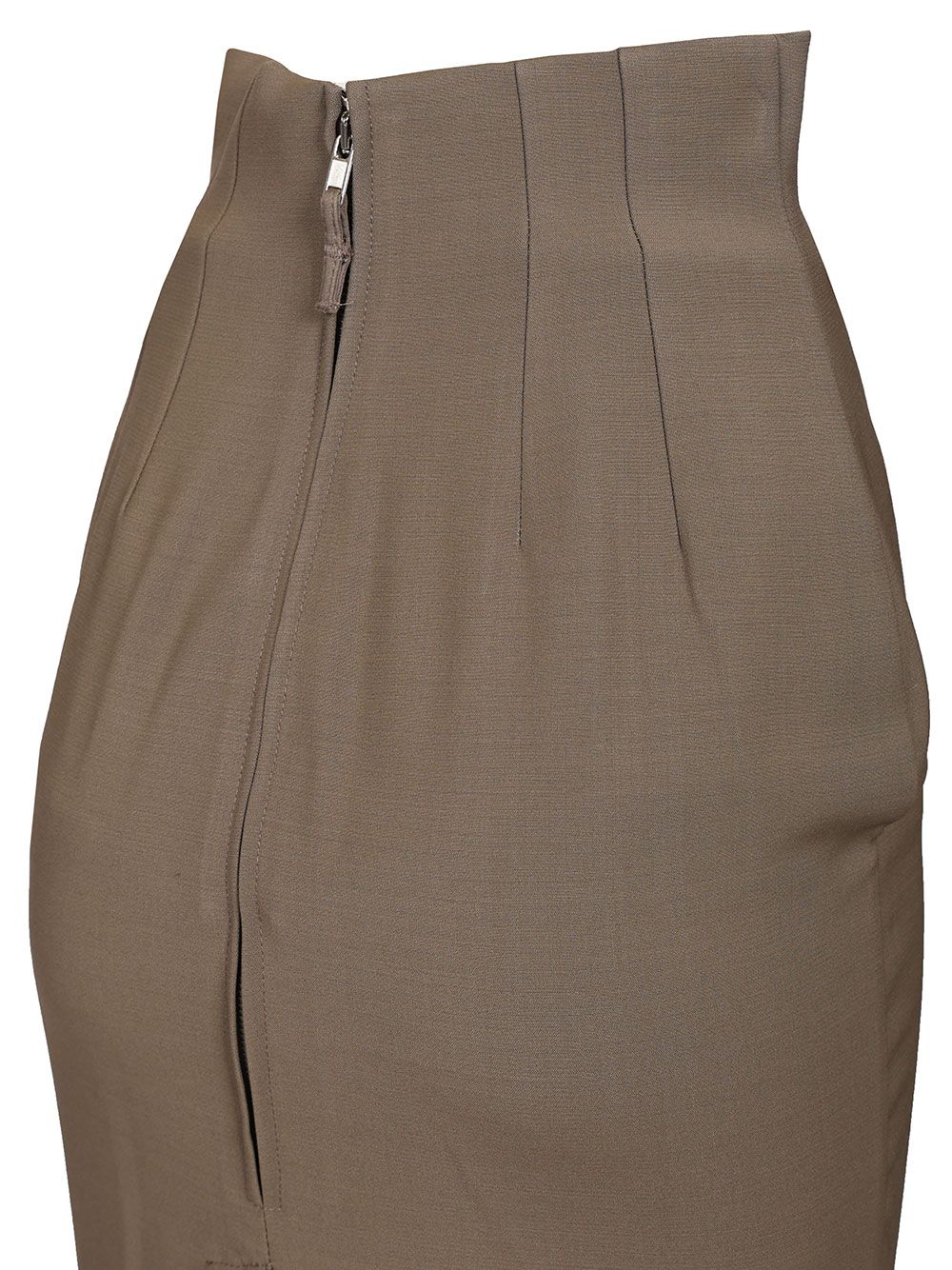 Rick Owens Dirt Pillar Skirt Stretch Wool Skirts - Brown | 122810dc20331c15c79809fb37d6968d73ff7c67