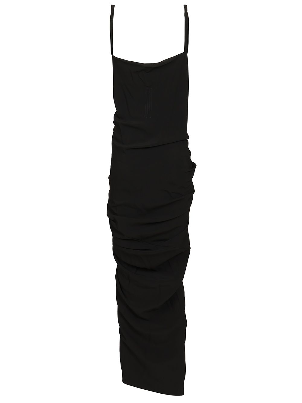 Rick Owens Long Draped Cady Dress Dresses - Black | 95ce8e6f51702feb5ec9119f24d718a9d902d9a0