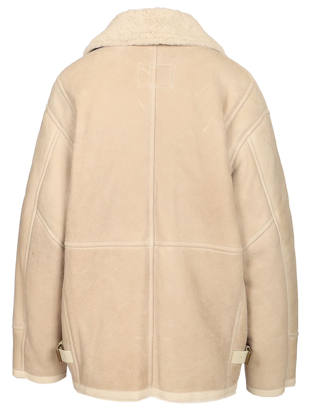 Isabel Marant Adelina-Gb Shearling Coats - White | 9ff422ffa567e24e523bdc3af27a2ea6983fc94e