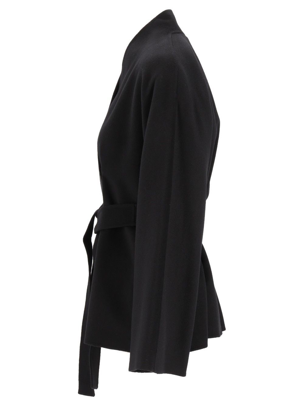 Max Mara Studio Cardigan Coat Coats - Black | fc4db6f8d59ae7d64d99ac9ca5fcce5e7110d402