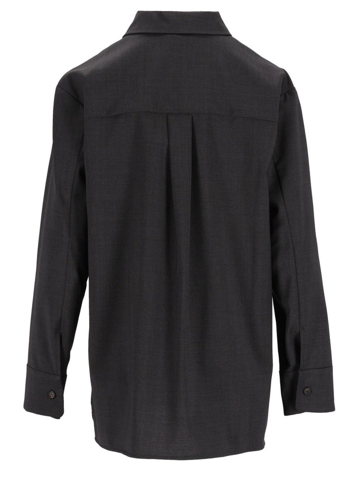 'S Max Mara Opera Wool Shirt Shirts - Grey | d9d1bd4a5180242469bed7fe6130bb6a091530d0