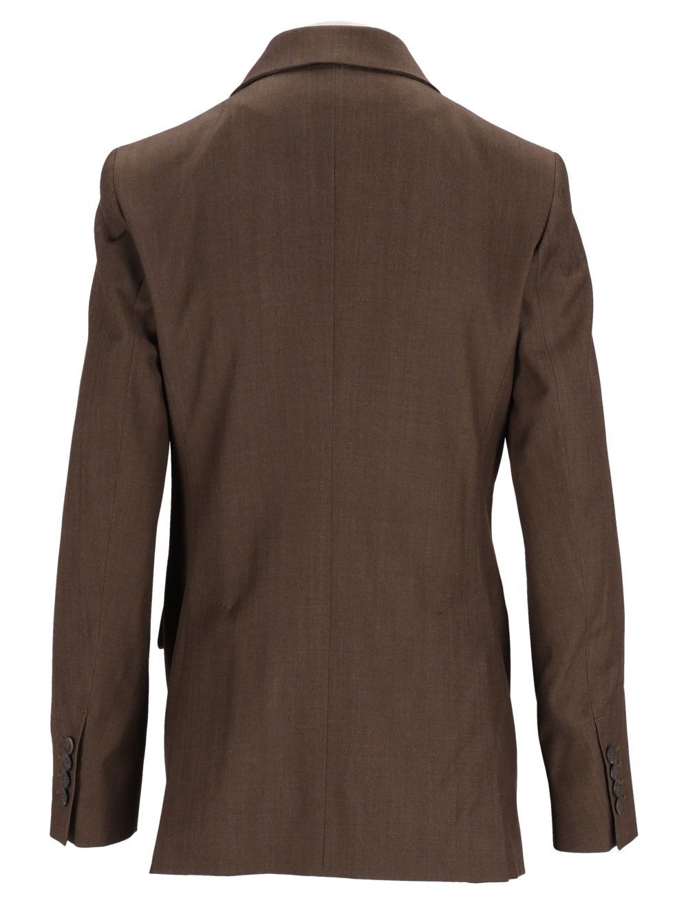 Max Mara Unione Double Breasted Sartoriale Blazer In Wool Gabardine Jackets - Brown | f6e9e5c13645913a080cd1a68be7fdc83f824549