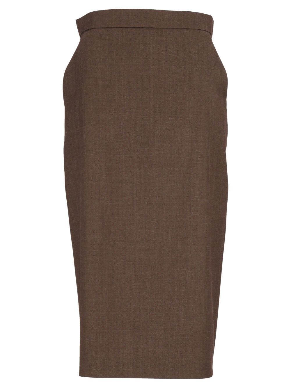 Max Mara Wool Gabardine Pencil Skirt Skirts - Brown | ca7b6e513416be86bbe26c4ac401baf53183c10b