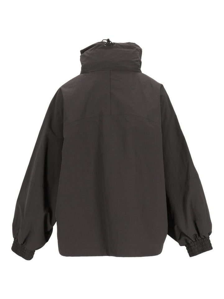 Weekend Max Mara Washed Water-Repellent Canvas Jacket Jackets - Black | 614e60c3c37055b1c97a84aee10e89472e6b7487