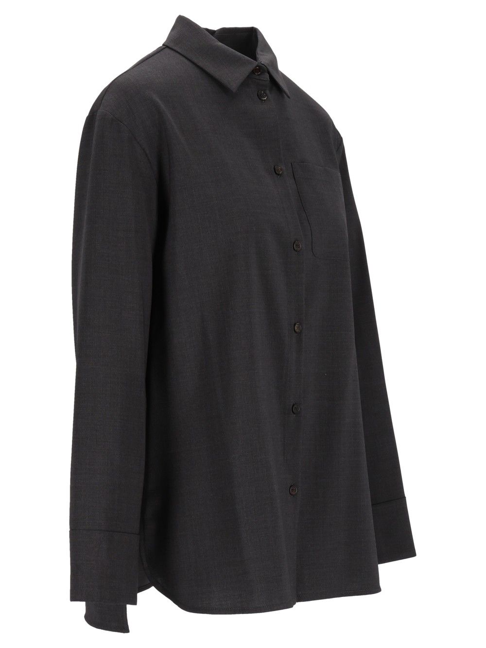 'S Max Mara Opera Wool Shirt Shirts - Grey | 7aefcb1f16b969d09c7ed5638fc939ff879d78f2