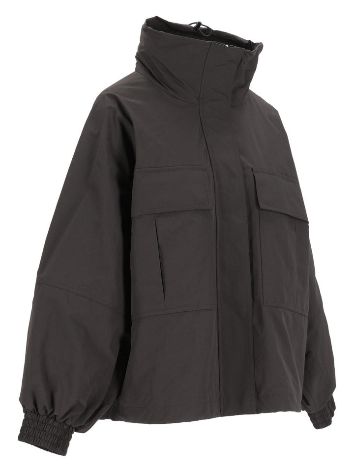 Weekend Max Mara Washed Water-Repellent Canvas Jacket Jackets - Black | 2df68bd8d6d94d4a44a10ccc9bf62165173e06a9