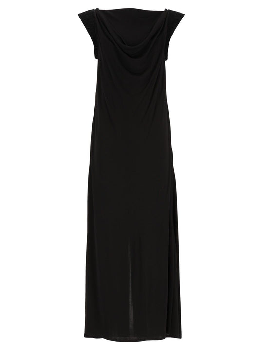 Crepe Viscose Jersey Dress Dresses Black