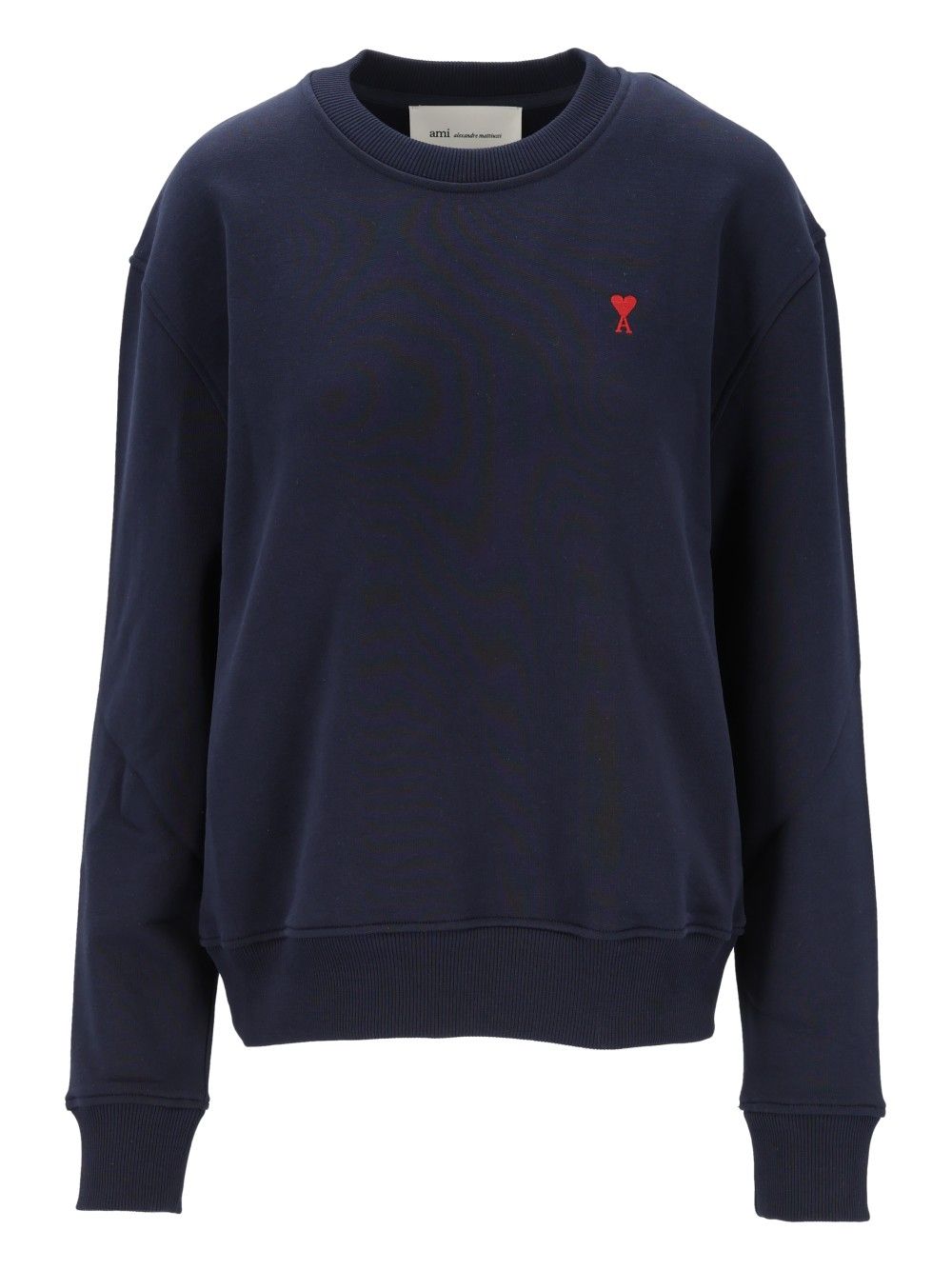 Ami Ribbed Sweatshirt Sweatshirts - Black | 4c78af73547d72efee60fa630bf8bf25b38a2736