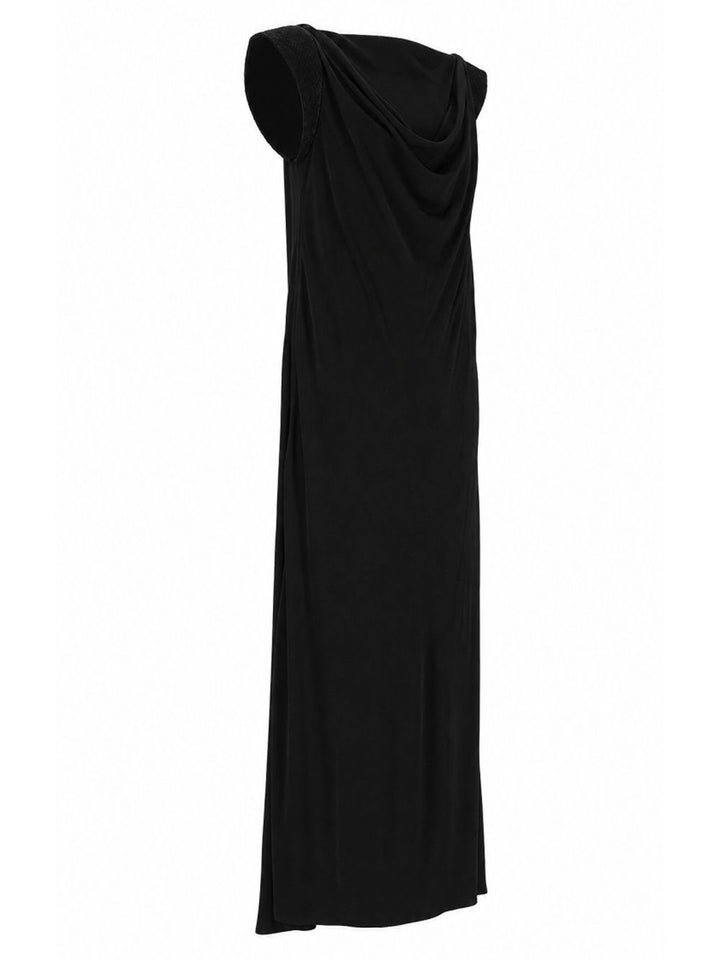 Bottega Veneta Crepe Viscose Jersey Dress Dresses - Black | 1ed85d40f630c2de6905fb652406e5b77fe0a3fb