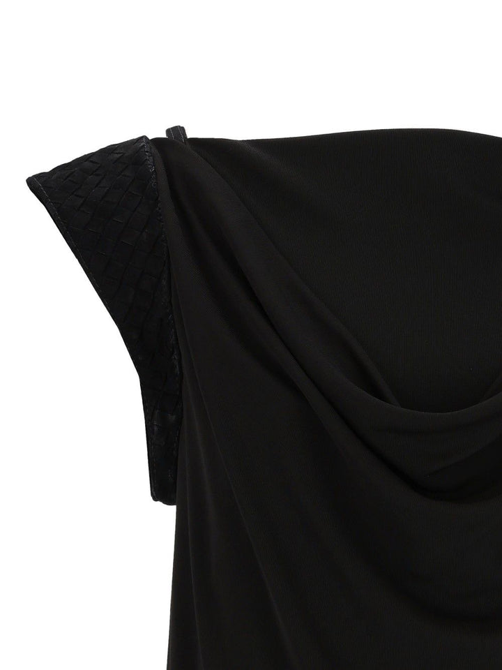 Bottega Veneta Crepe Viscose Jersey Dress Dresses - Black | 747afc05963c41e4c261c2b6641c921e19f8c3c4