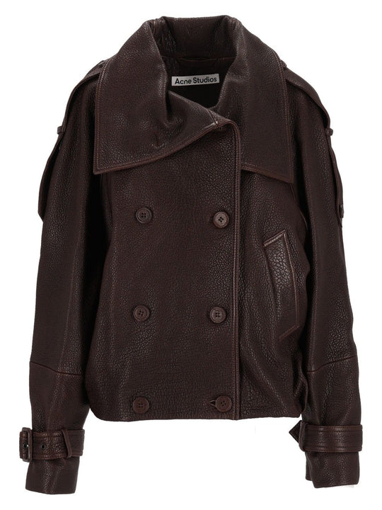 Full Grain Leather Jacket Jackets Brown