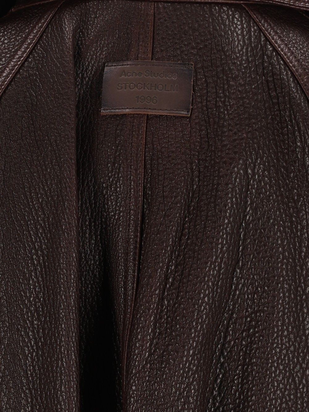 Acne Studios Full Grain Leather Jacket Jackets - Brown | 2eb8ee0a6ebaebe2ec586a5f2d0bf8942e9abe77