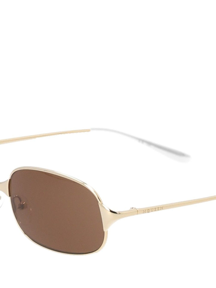 Mcqueen Metal Sun Glasses - Gold | 638c15b96bb03eac223a9bd0e9b88b9717169294