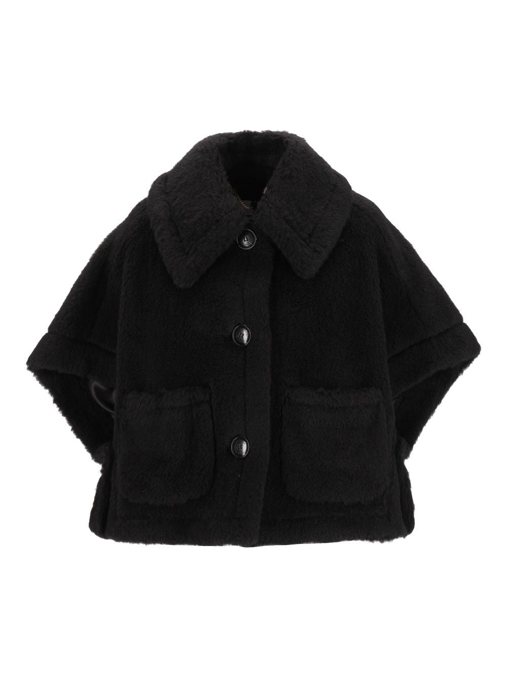 Max Mara Newtwerzo Teddy Hood. Jackets - Black | f7fcaeda6a7e12521b0a32bc849e0bcc2dad62e1