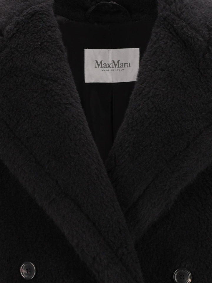 Max Mara Short Teddy Trousers - Black | 4766f9727d25902193bd46afab6c5b348f855149