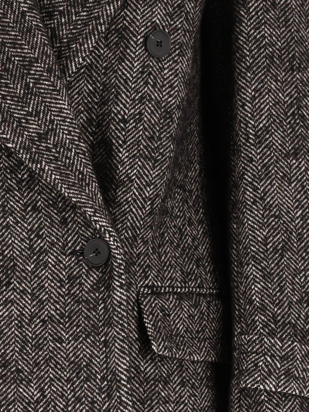 Al Duca D'Aosta Double-Breasted Coat Coats - Black | 5a804284bd35c4db6d9603966f07f883b84c2381