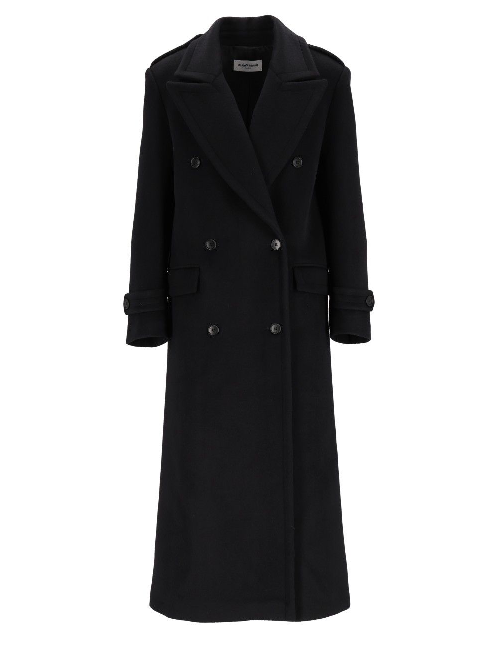 Al Duca D'Aosta Double-Breasted Coat Coats - Black | 0cecc541ae27d6abb9c30f6a3c640507af788506