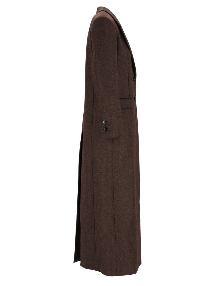 Al Duca D'Aosta Straight Coat Coats - Brown | eb86c2681c710fc8a55d51b8980b99dfa67bb354
