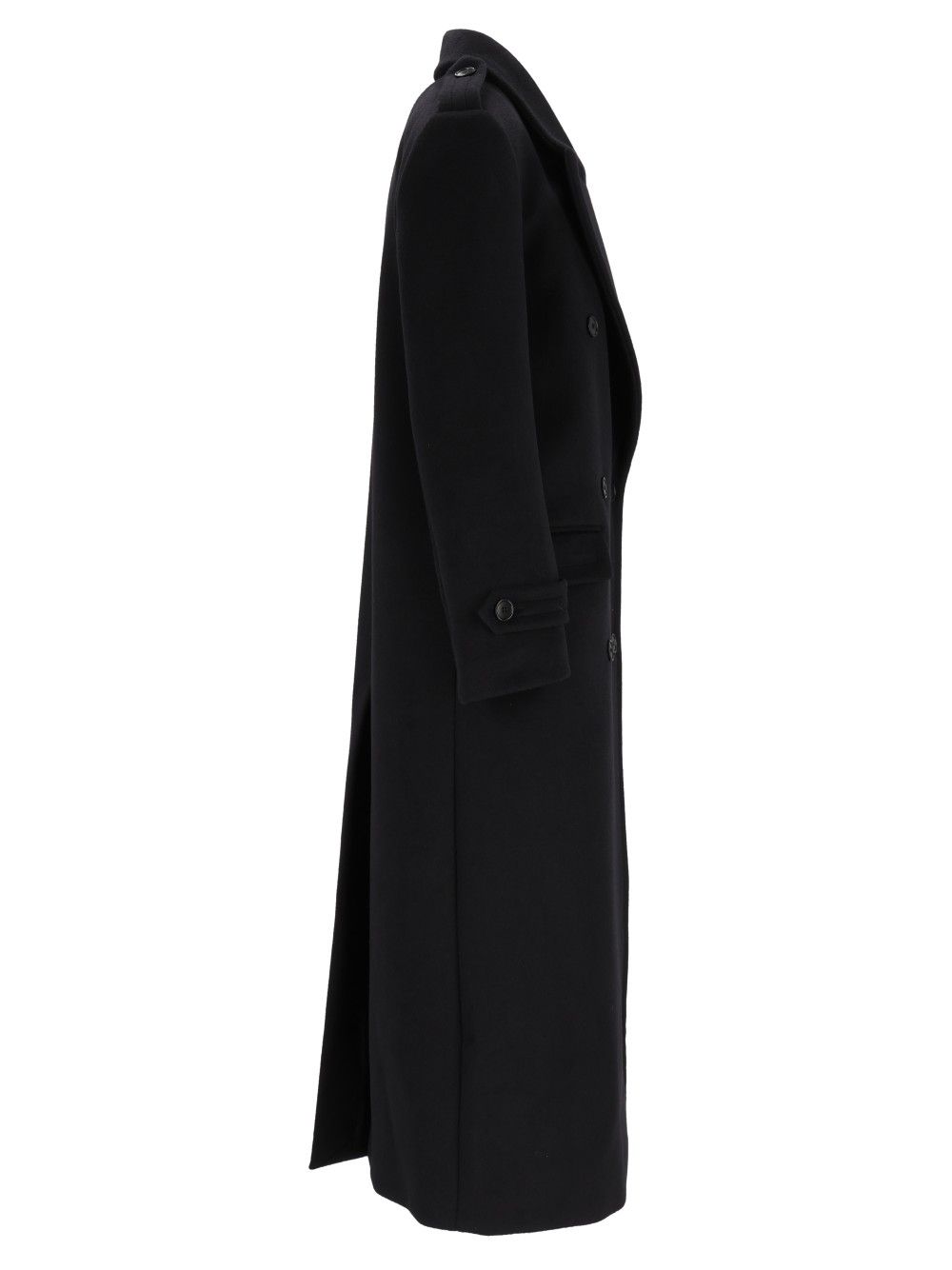 Al Duca D'Aosta Double-Breasted Coat Coats - Black | ac326639f280c8abb76abea07f8a0f1666706ef4