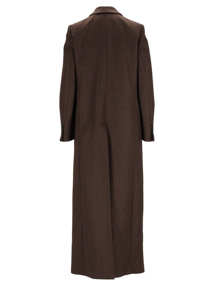 Al Duca D'Aosta Straight Coat Coats - Brown | b42f19910b42b95e6de327891e5ebcb8659425ce