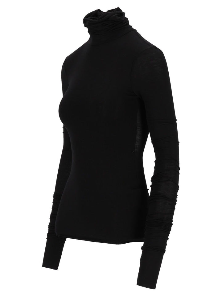 Al Duca D'Aosta Long-Sleeved Turtleneck T-Shirt - Black | f4a5dfdcac1a6af09831efab96e7f213613f9235
